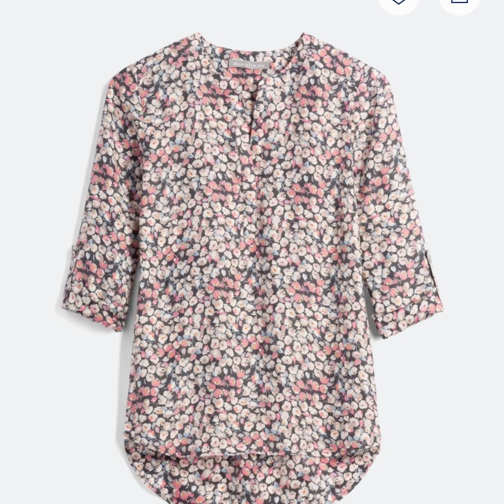 Daniel Rainn Split Neck Blouse